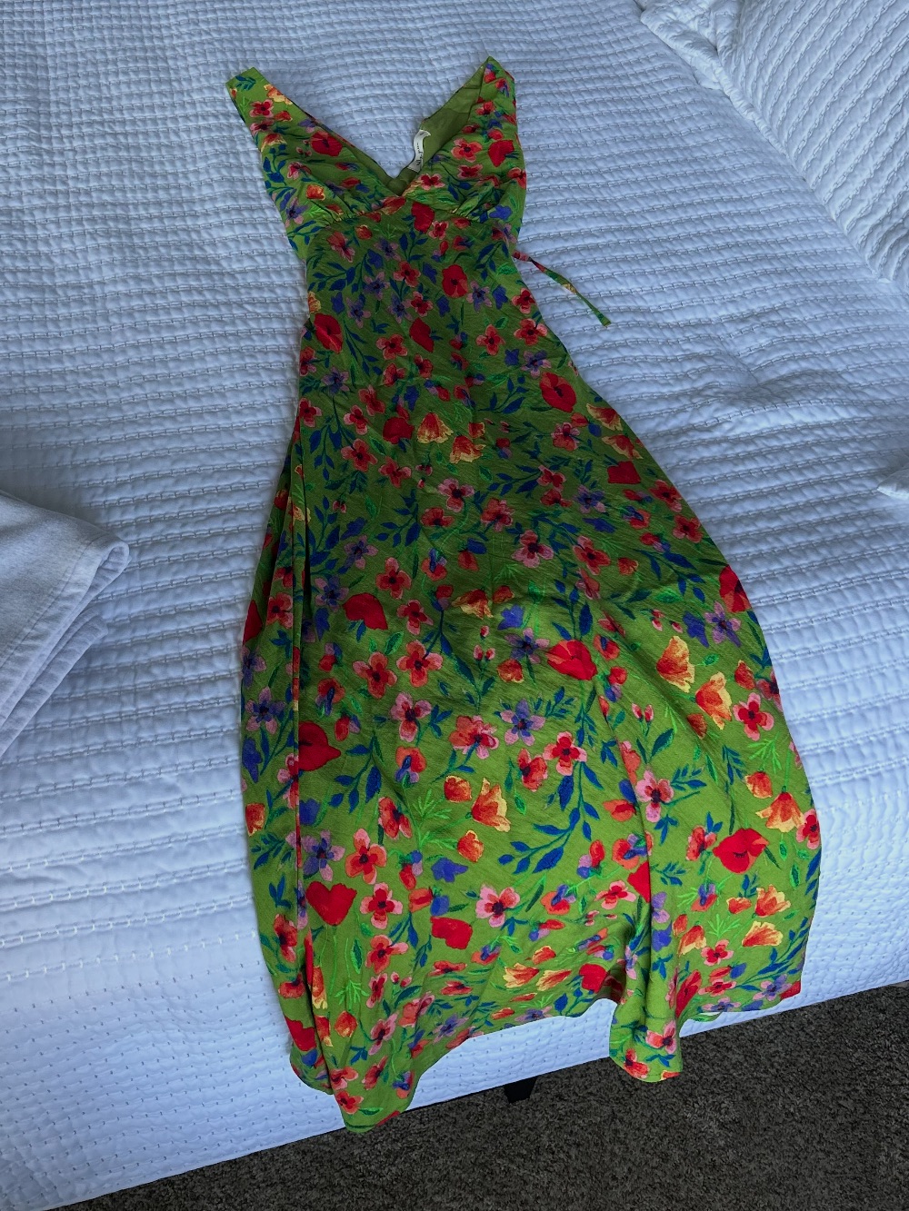 Garden Floral Sleeveless Midi Dress Molly Green